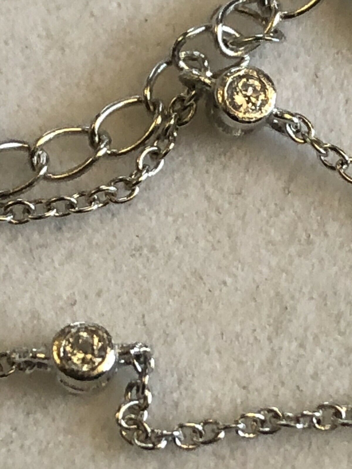 Vintage Silver 925 Cubic Zirconia Necklace