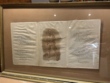 2 Framed Silk Souvenir From Garrick Theatre, Rudyard Kipling 1899.