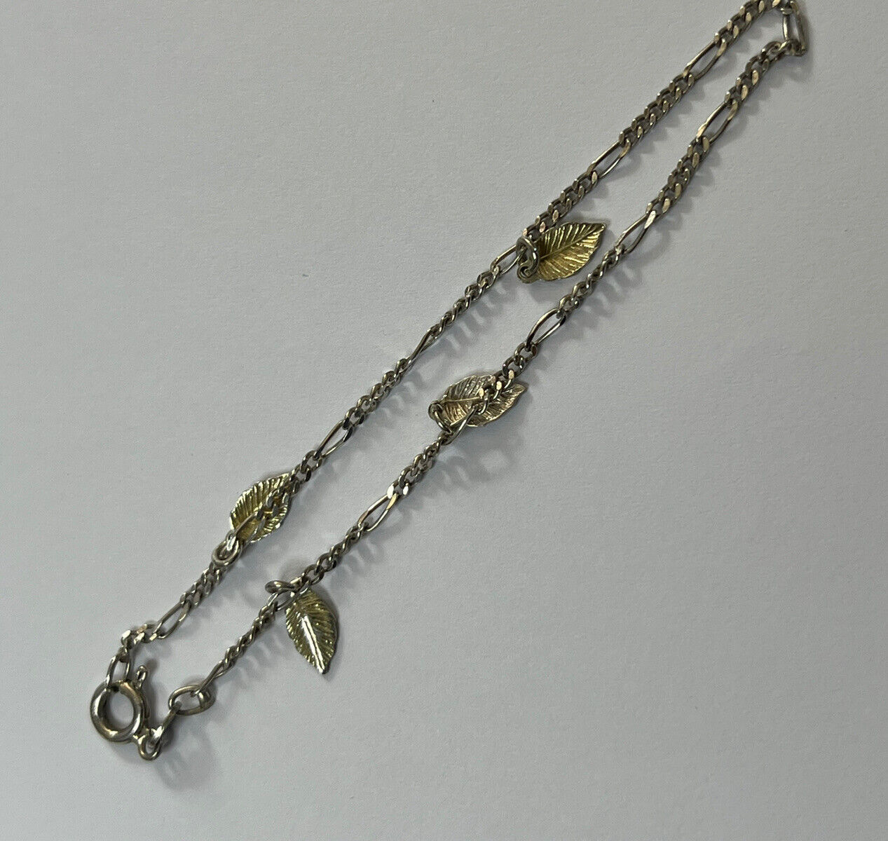 Vintage Silver 925 Heart Padlock 4 Charm Bracelet