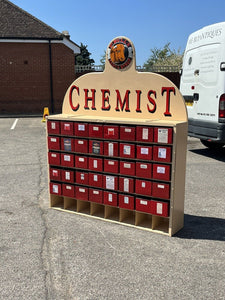 Large Chemists Drawers, Huge In Size, Lots Of Storage. 40 Deep Metal Drawers