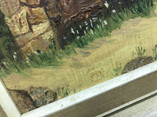 Mid Century Oil On Canvas. Signed. Gilt Frame.