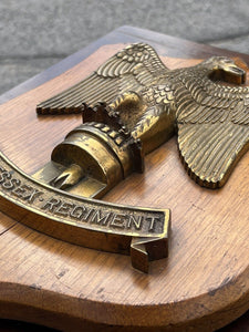 Antique & Very Rare Essex Regiment Brass Mess Plaque