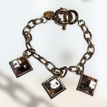 Vintage Rose Gold Tone Signed Martine Rigby Chain Link Bracelet