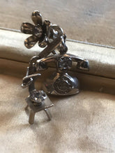 Vintage Unusual Telephone And Chair Screwback Earrings