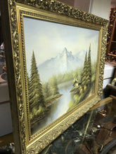Landscape Oil On Canvas. Signed. Gilt Frame.
