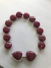 Southwestern Natural Stone Pink Heart Adjustable Bracelet