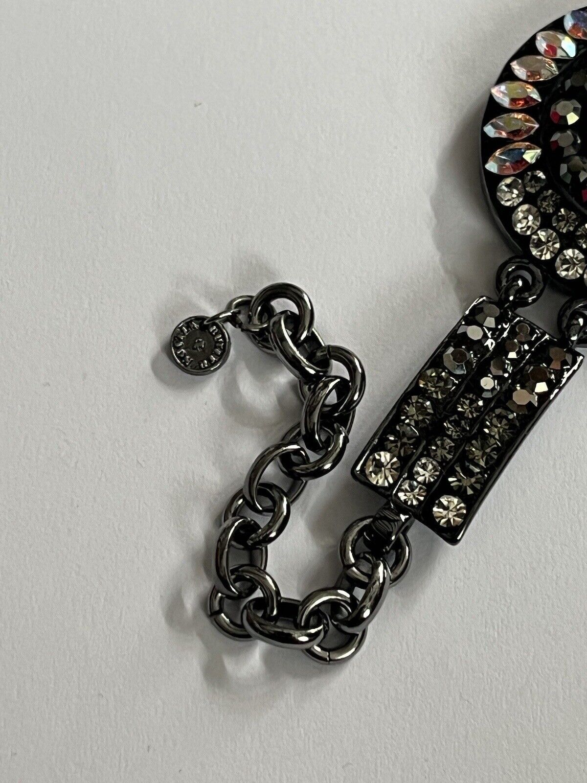 Butler And Wilson Gunmetal Black Aurora Borealis Bracelet
