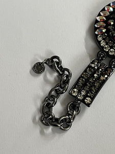 Butler And Wilson Gunmetal Black Aurora Borealis Bracelet
