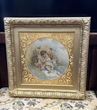 Cherubs Oil On Canvas, Signed & Dated, Max Winter, In Gold Gilt Frame. LARGE