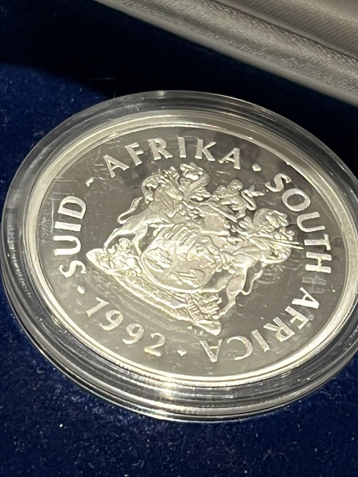 1992 South Africa 2 Rand Silver Coin