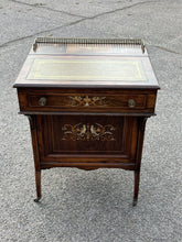 English Victorian Rosewood Davenport Desk & Chair, Possibly By James Shoolbred.