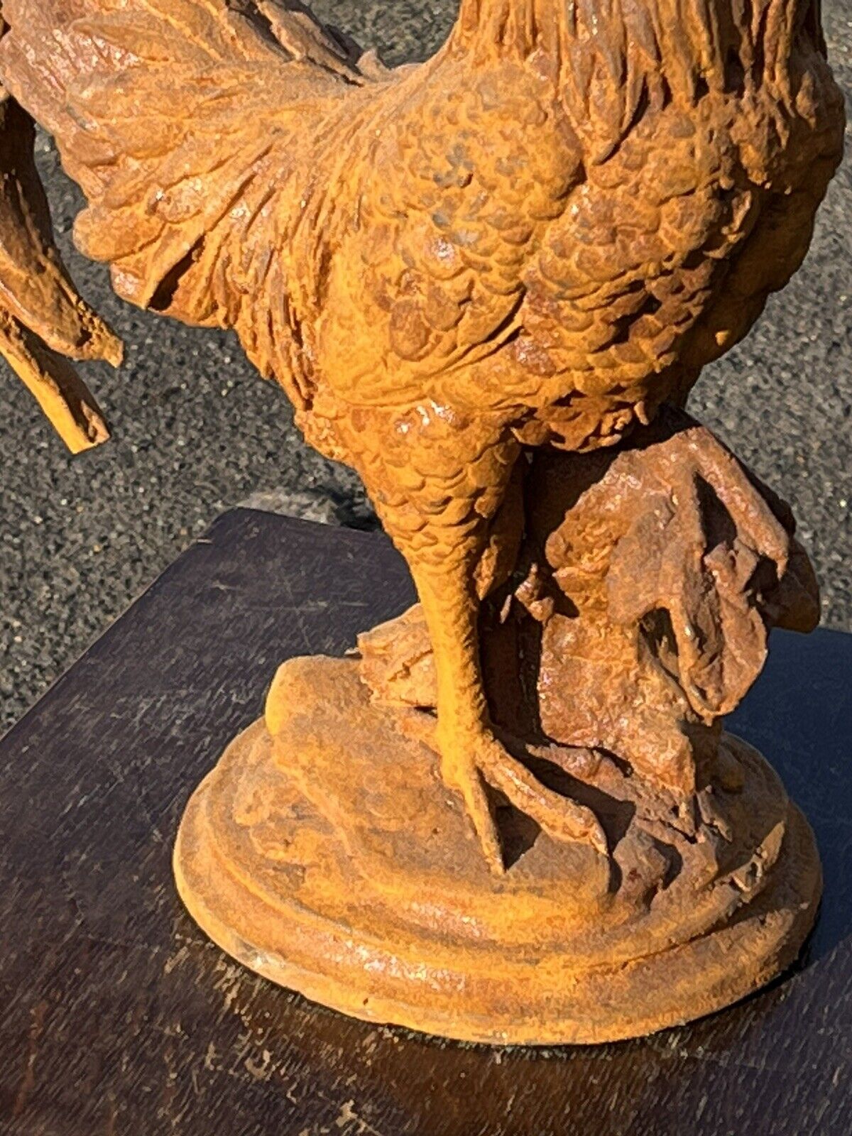 Cockerel Statue. Cast Iron.