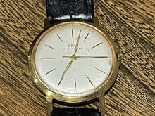 Vintage Oris Anti Shock Mens Wristwatch. Black Leather Strap
