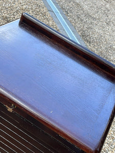 Filing Cabinet. Collectors Cabinet. With 9 Drawers And Tambour Roll Front.