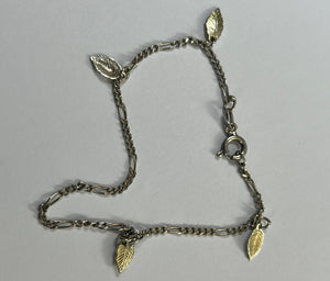 Vintage Silver 925 Heart Padlock 4 Charm Bracelet