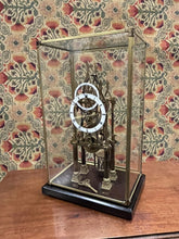 Chain Fusee Cathedral Skeleton Clock With Case And Key