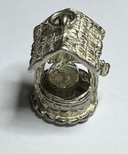 Vintage Silver 925 Wishing Well With Hanging Bucket Charm 4.02g