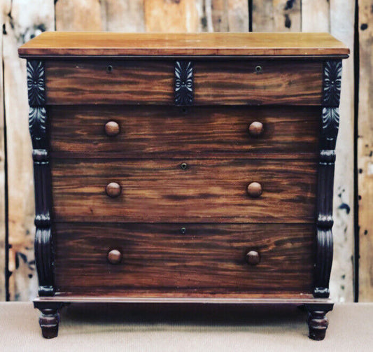 A Victorian Mahogany Chest Of Drawers. Superb Quality.