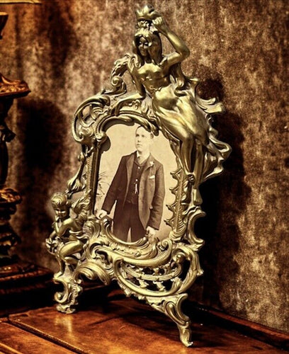 Victorian Gilt Bronze Photo Frame