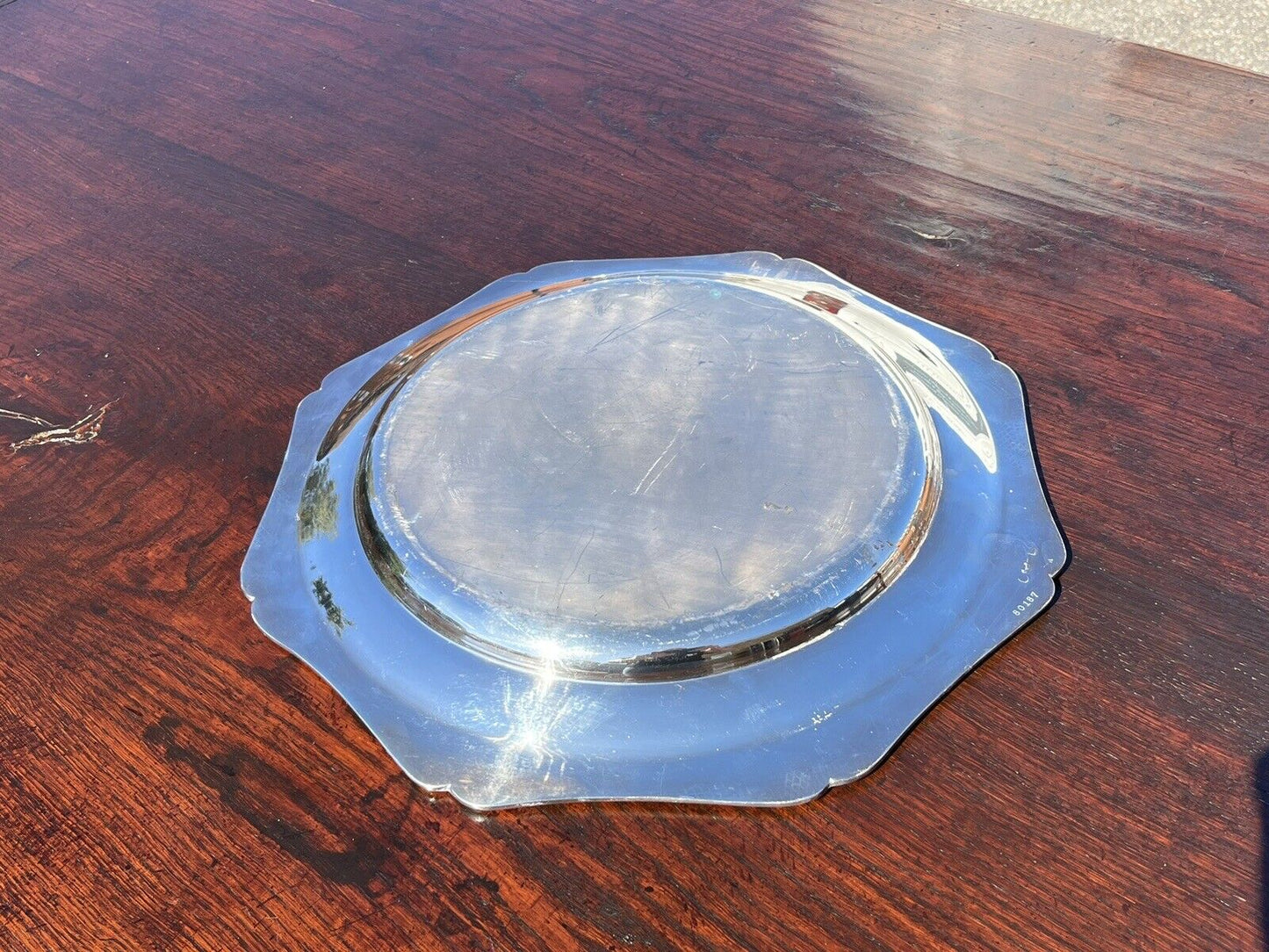 8 English Silver Plate Goblets & Silver Plate Tray