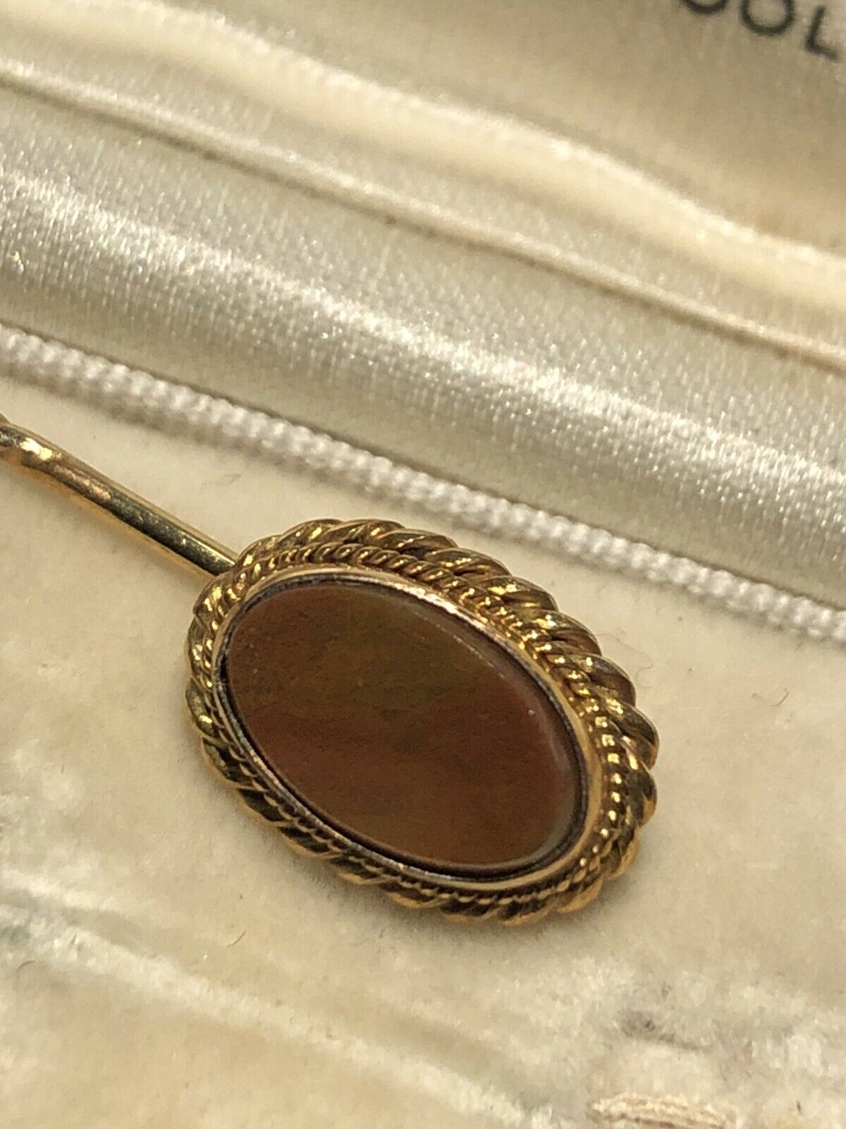 Antique 9ct Gold Stick Scarf Hat Pin