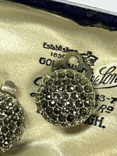 Vintage Silver Tone Marcasite Clip on Earrings