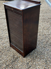Filing Cabinet. Collectors Cabinet. With 9 Drawers And Tambour Roll Front.