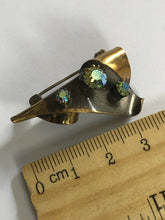Vintage Modernist Aurora Borealis Diamanté Brooch