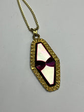 Vintage Signed Exquisite Gold Tone Pendant Necklace