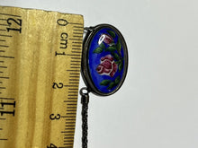 Vintage Silver 835 Hand Painted Enamel Bracelet