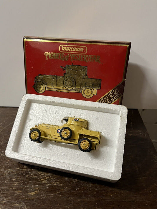 Matchbox 1920 Rolls Royce Armoured Car In Original Box