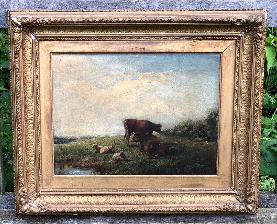 Oil on board by James Lees Bilbie RA 1860-1945 of Nottingham.
