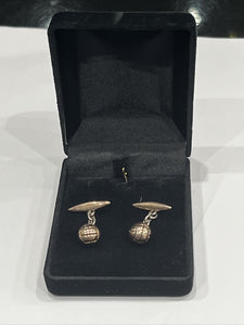 Rolled Gold Vintage Football Cufflinks