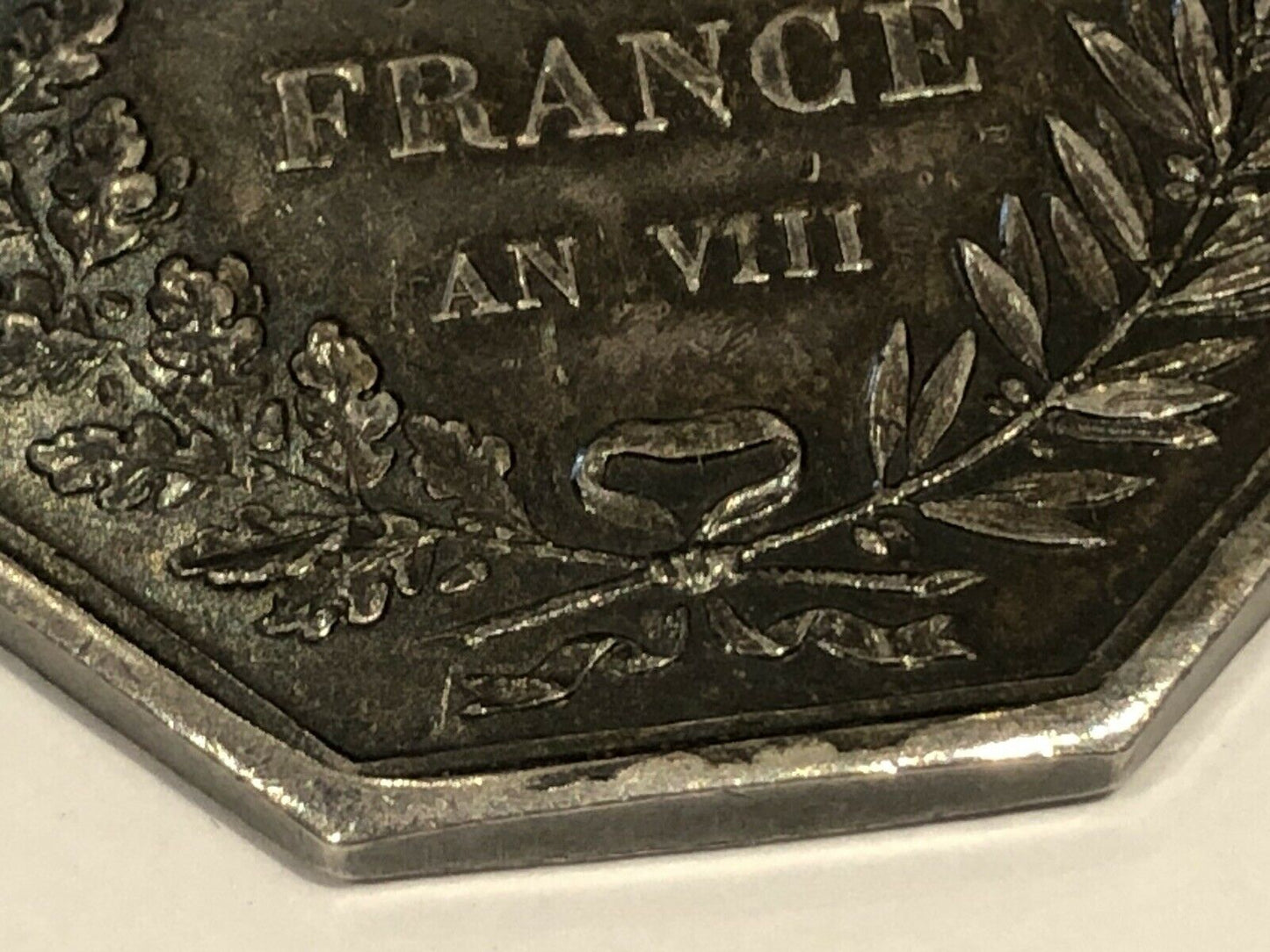 Silver French Octagonal Medal