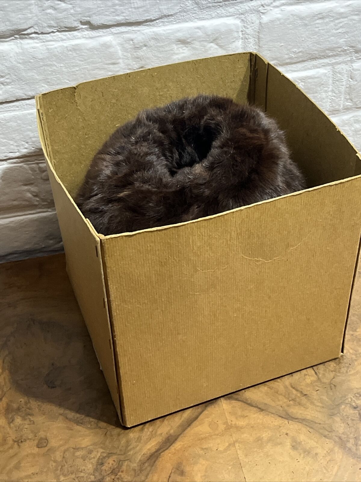 Antique Fur Muff Hand Warner