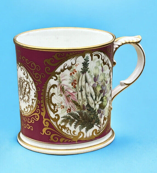 Victorian Porcelain Hand Decorated Cup. Large In Size.