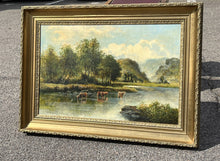 William Langley 1852-22. 19th Century oil on canvas in gilt frame.
