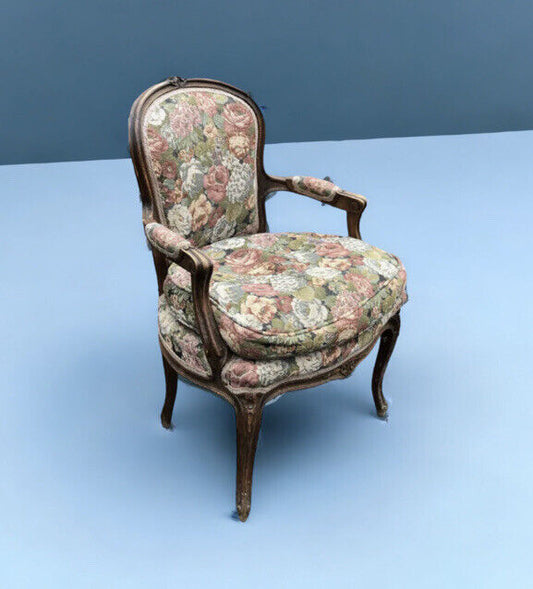 French Armchair With Tapestry Upholstery