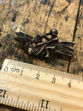 Vintage Fairy On Dragonfly Brooch