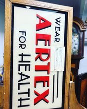 Art Deco Double Sided Aertex For Health Glass Shop Sign In Oak Frame. Very Rare.