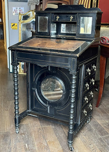 Aesthetic Movement Victorian Davenport Desk. Loads Of Storage.