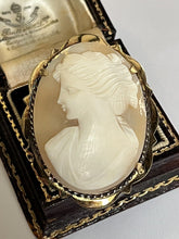 Vintage Shell Cameo Gold Plated Brooch