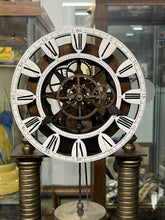 Skeleton Clock With Case And Key. Large & Impressive