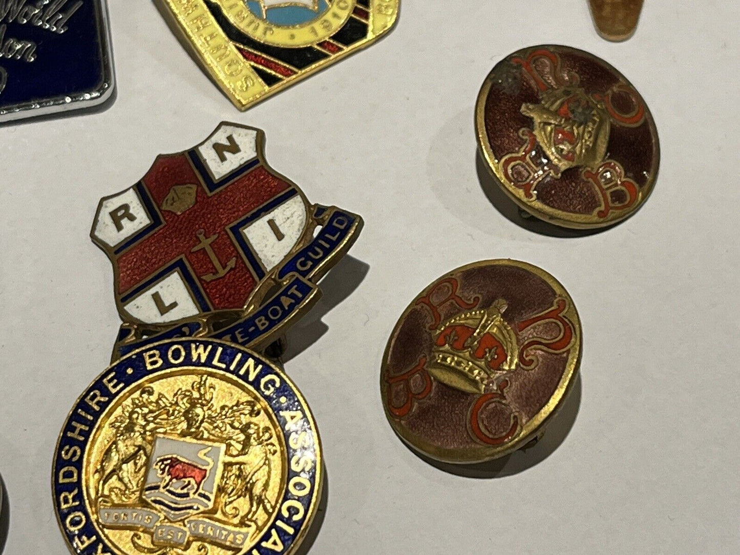 Old Badges. Mostly Bowls Awards And Club Badges