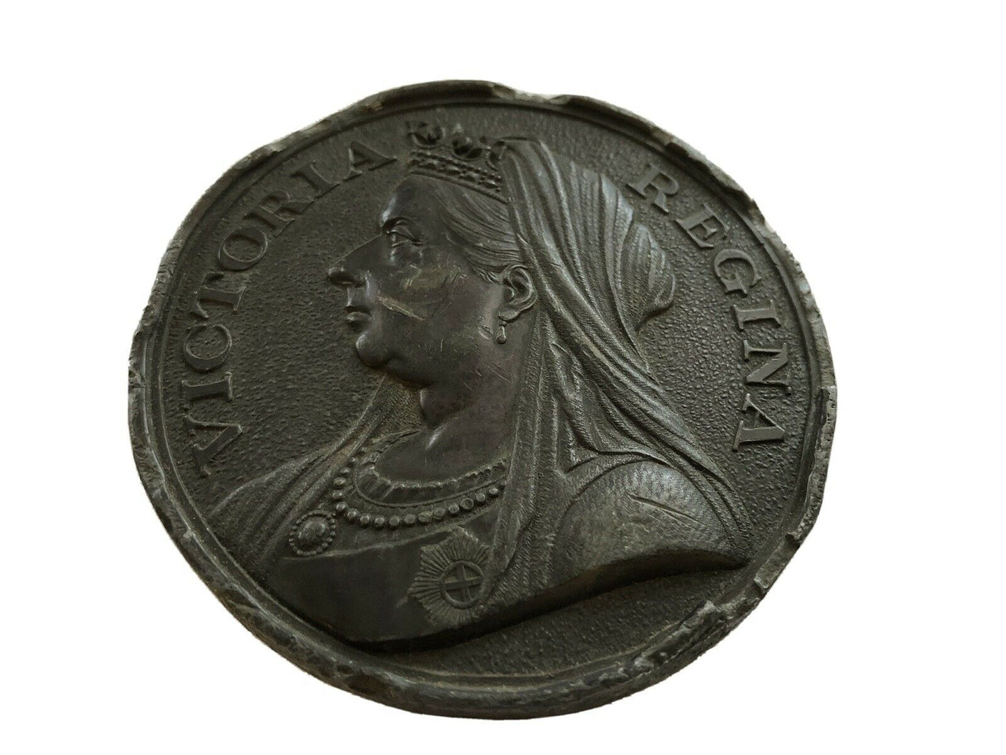 Victoria Regina 1837-1897 large medallion