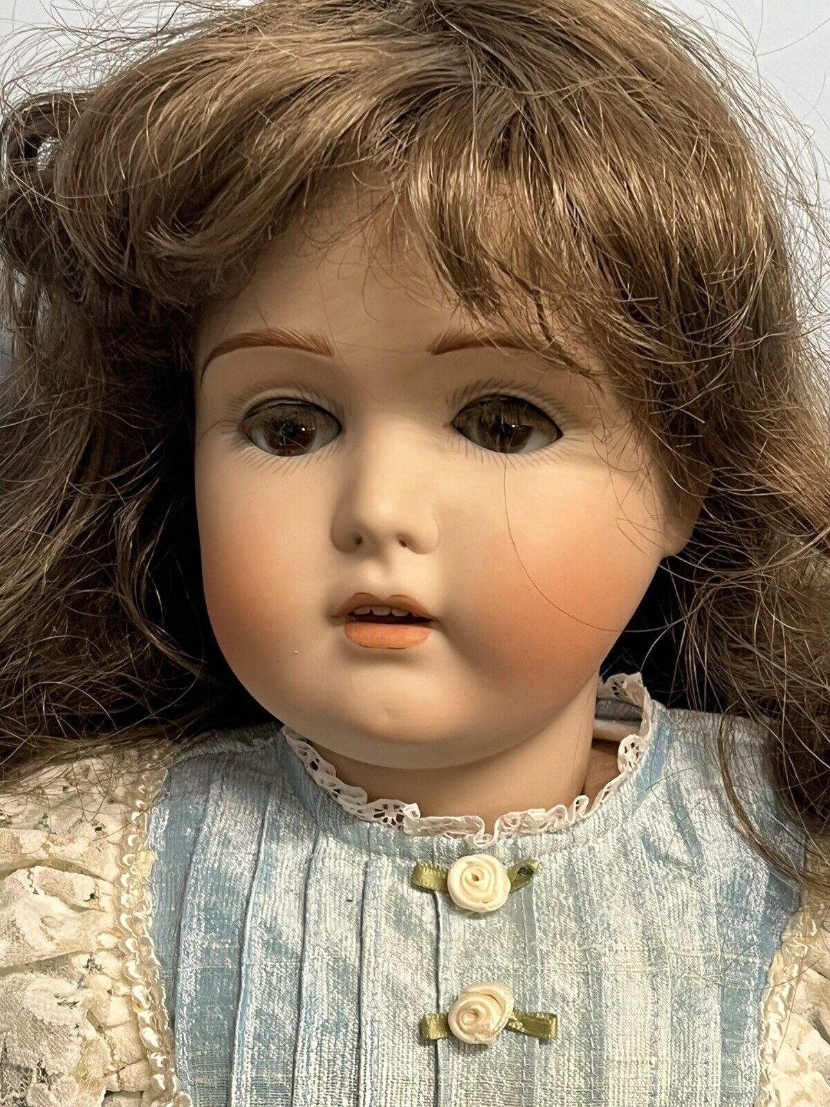 Huge Kestner 171 Porcelain Head Antique Doll, 29 Inches Tall.