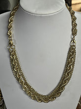 Vintage 1980s Gold Plated Multi Way Rope Chain Necklace