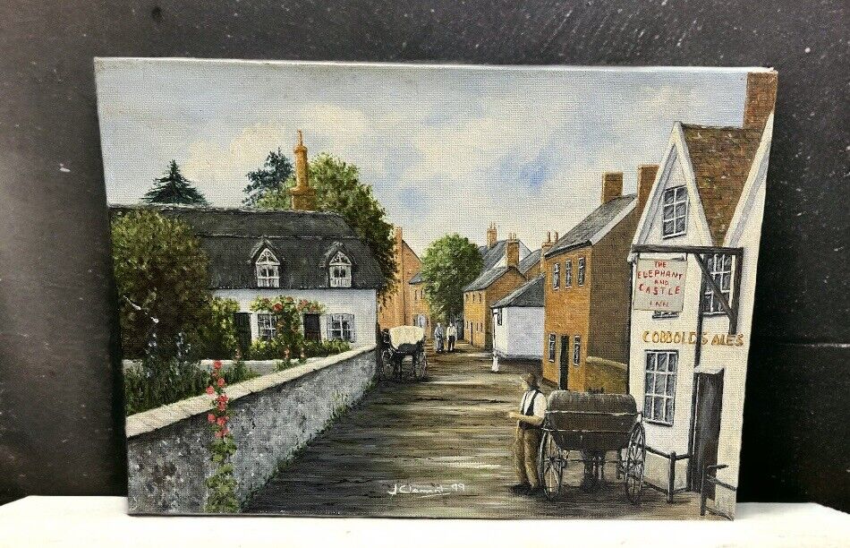 Original Signed Painting Of A English Countryside Scene