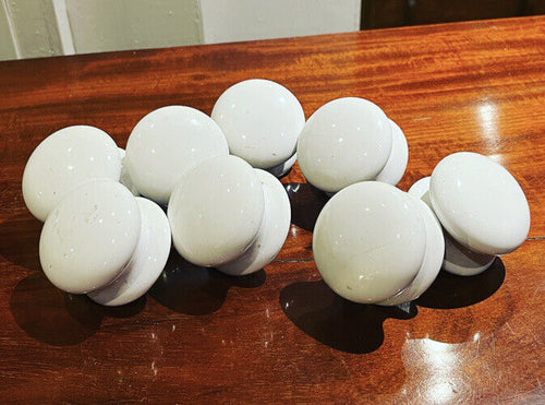 Porcelain Handles. Set Of 8