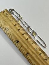 Vintage Silver 925 Heart Padlock 4 Charm Bracelet
